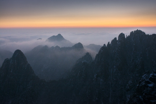 黄山日出