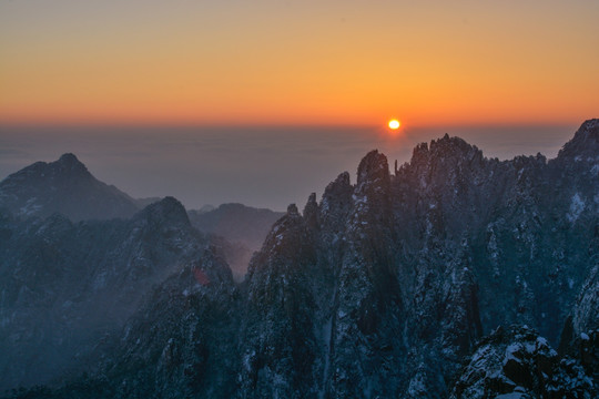 黄山日出