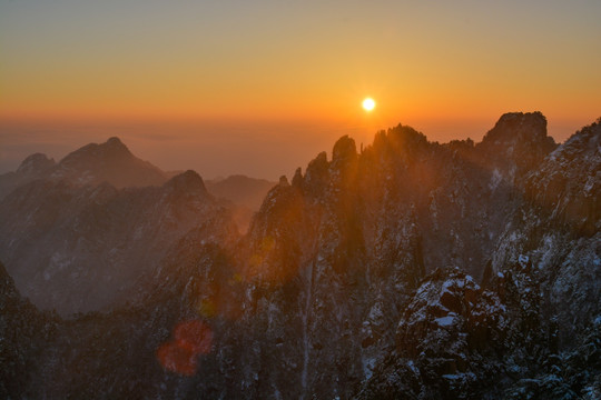 黄山日出