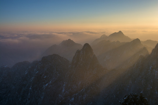 黄山日出