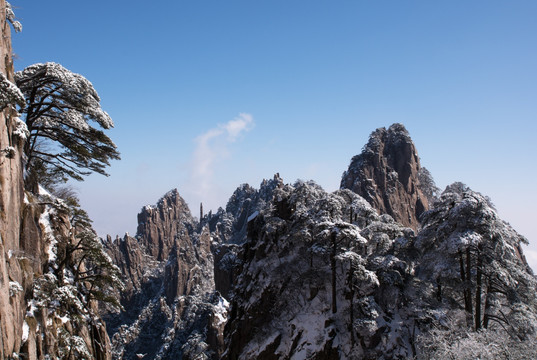 雪后黄山