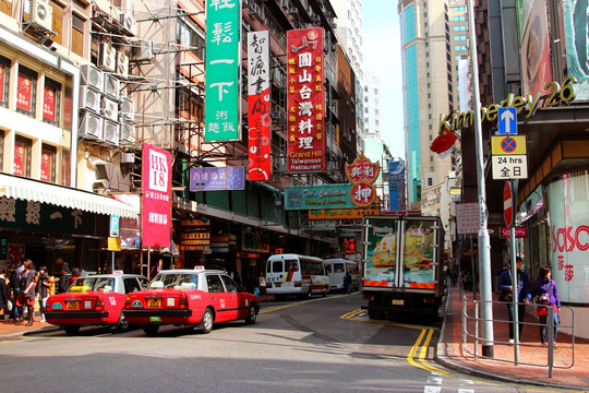 香港尖沙咀街道景观