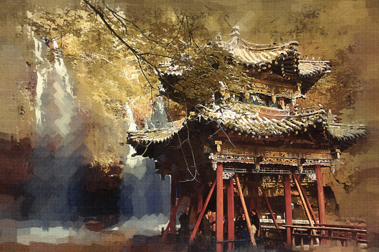 風(fēng)景油畫