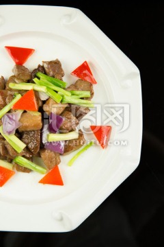 青菜炒牛肉