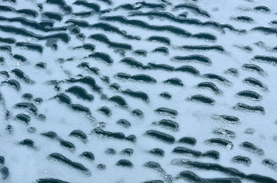 河流冰面花纹