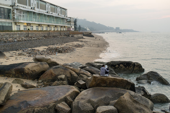 海边看日出