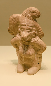 玛雅小丑神陶像 玛雅陶器