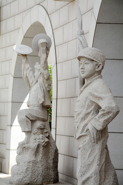 儿童团员雕像
