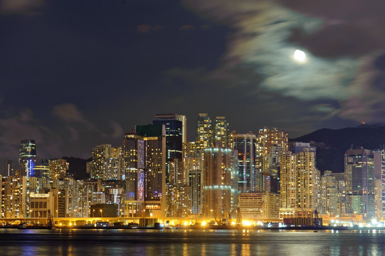 香港繁华夜景