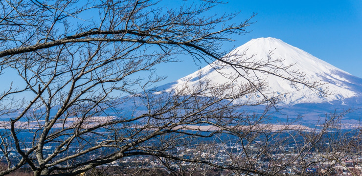 冬天的富士山