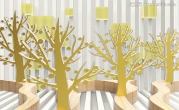 3D立體抽象樹