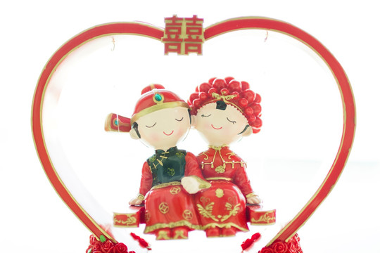 中式小夫妻玩偶