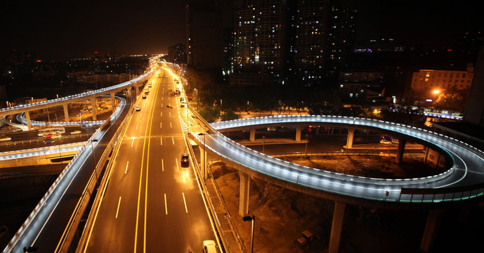 京广快速路金水路立交全景