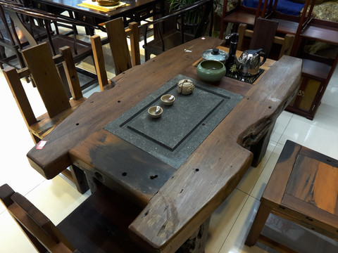 老木头茶桌