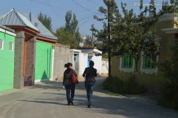维吾尔民居小院大门