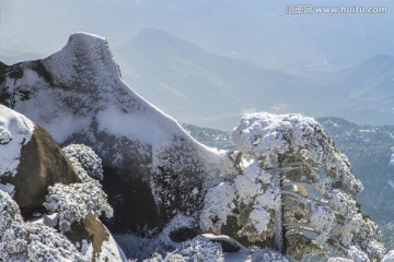 天柱山雪景