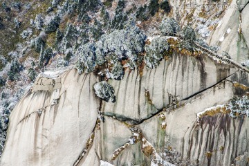 天柱山雪景