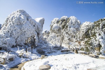 天柱山雪景