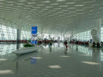 深圳机场新航站楼候机厅内景