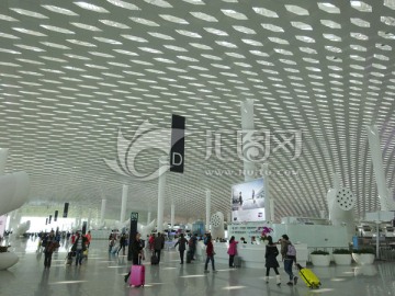 深圳机场新候机厅内景