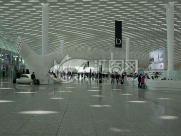 深圳机场新候机厅内景