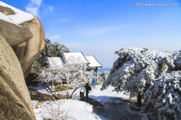 天柱山雪景