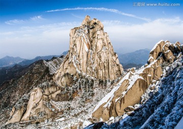 天柱山雪景