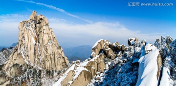 天柱山雪景