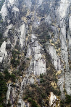 天都峰上山道路