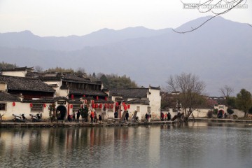 宏村南湖水景