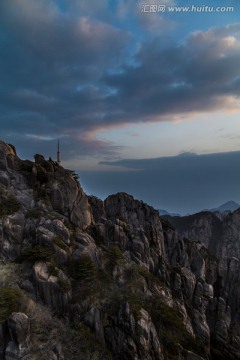 黄山光明顶怪石嶙峋