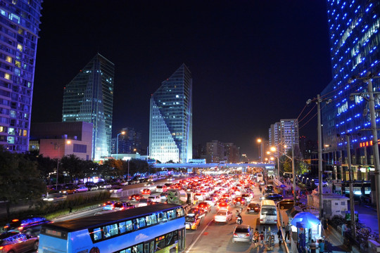 北京双井桥夜景