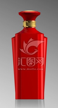 酒瓶效果圖