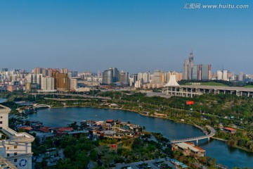 南宁 民歌湖全景