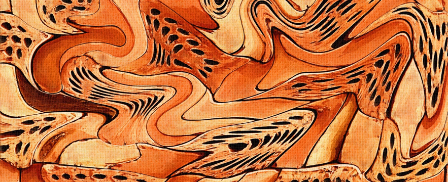 抽象畫 油畫 TIF無分層