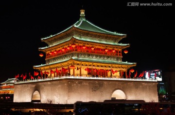 西安钟楼夜景