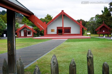 新西兰风光 毛利人村落