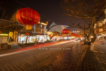 都江堰古城夜景