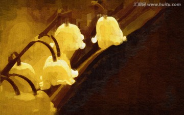 唯美裝飾畫 花