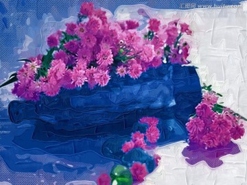 裝飾畫(huà) 油畫(huà) 花