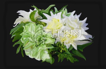 抽象畫 抽象花卉