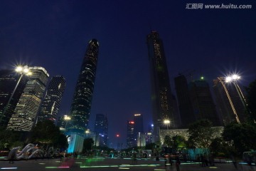 广州 花城广场 夜景