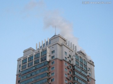 高层建筑 排放水蒸气