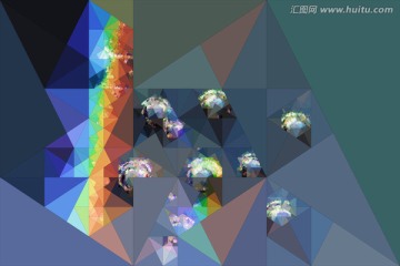 抽象無框畫