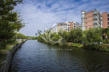 华南农业大学校区 河流