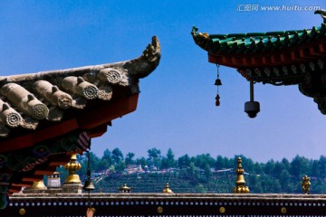 青海塔尔寺 飞檐