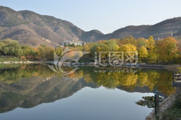 山水美景 倒影
