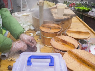 街头小吃 红豆饼