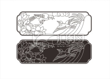 白描花鳥