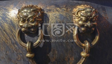 铜缸铜狮